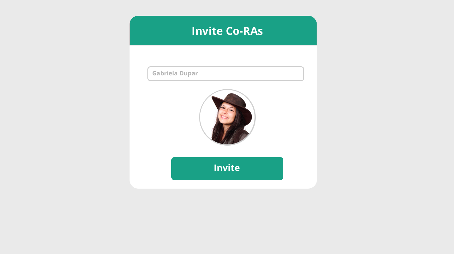 Invite Co-RAs